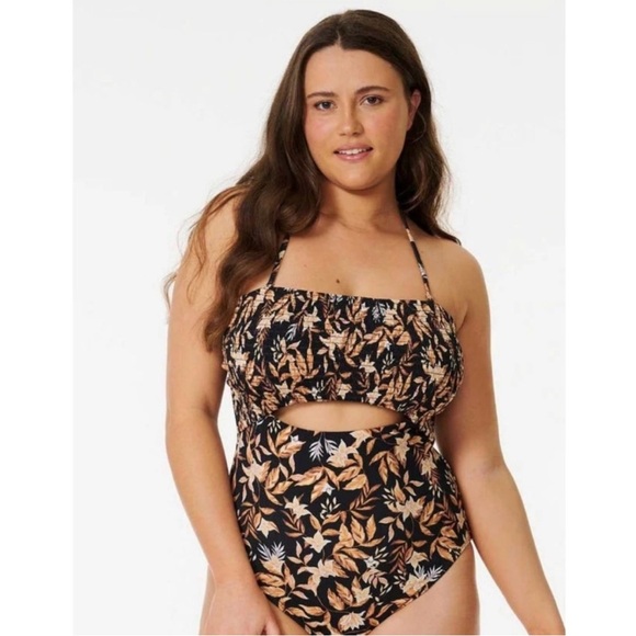 Rip Curl La Isla One Piece Swimsuit in Black Size Small - Picture 2 of 7